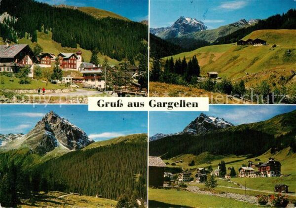 Gargellen Vorarlberg im Montafon mit Madrisa und Schafberg