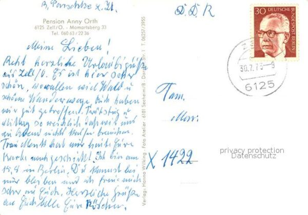 Zell Odenwald Pension Anny Orth – Bild 2