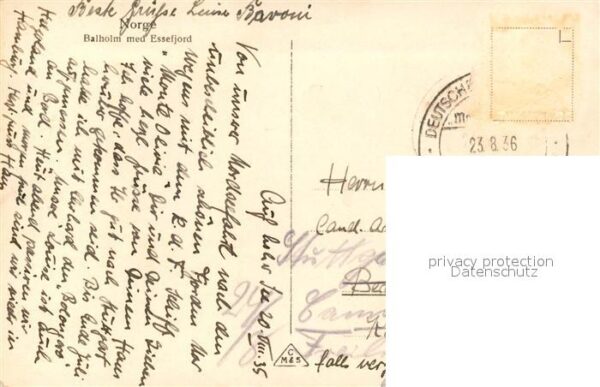 Norge Norwegen Balholm med Essefjord – Bild 2