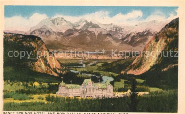 Banff Canada Banff Springs Hotel and Bow Valley Banf