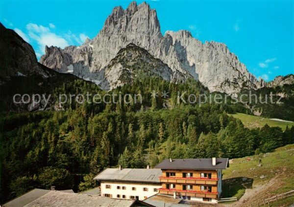 Kirchdorf Tirol Alpengasthof Griessner Alm mit Predigts