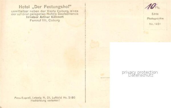 Coburg Veste mit Hotel Festungshof Fliegeraufn – Bild 2