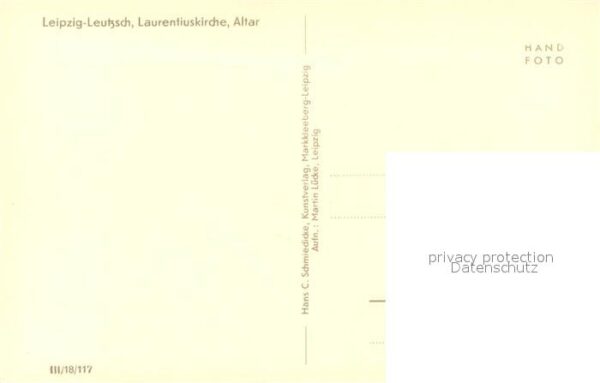 Leutzsch Lautrentiuskirche Altar – Bild 2