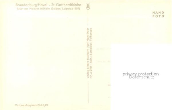 Brandenburg Havel St Gotthardtkirche Altar – Bild 2