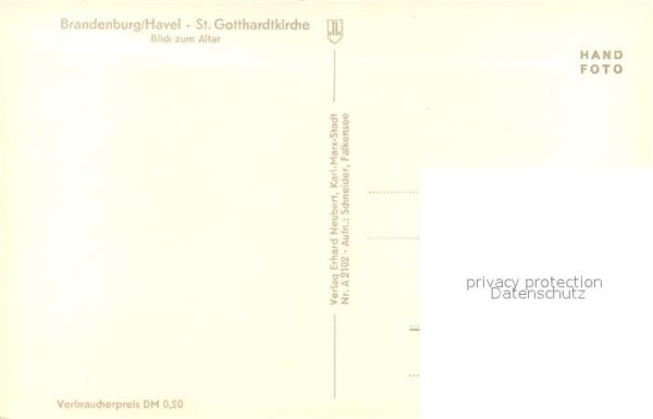 Brandenburg Havel St Gotthardtkirche Altar – Bild 2