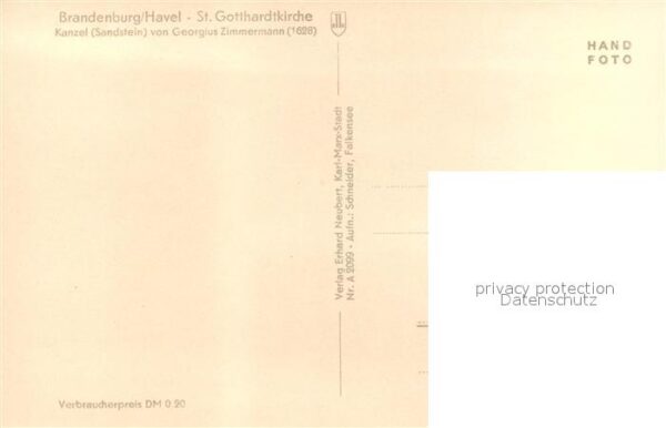Brandenburg Havel St Gotthardtkirche Kanzel – Bild 2