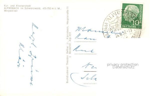 Alpirsbach Origineller Wegweiser – Bild 2