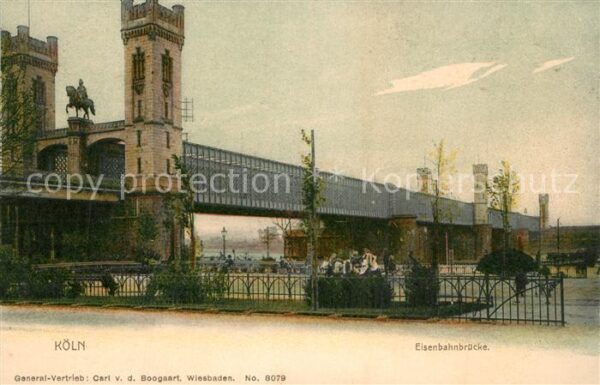 Koeln Rhein Eisenbahnbrücke
