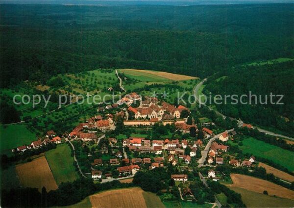 Bebenhausen Tuebingen Fliegeraufnahme mit ehem Cistercienserk