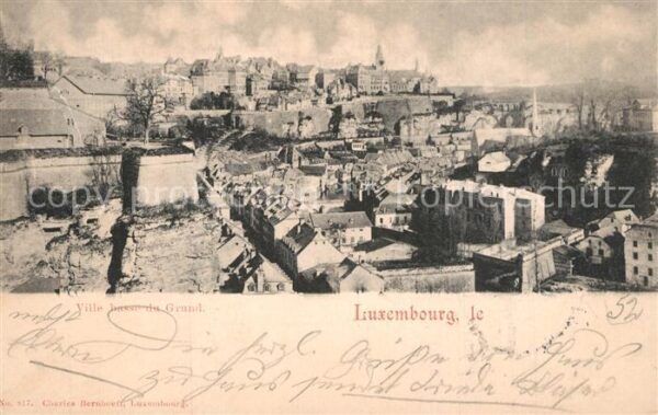 LUXEMBOURG  Luxemburg Panorama Ville basse du Grund