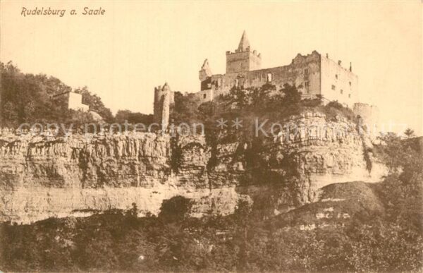 Saaleck Höhenburg Rudelsburg an der Saale