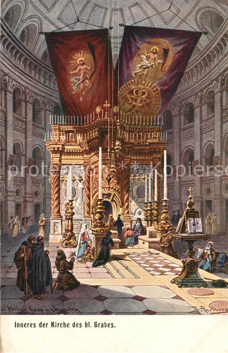 Jerusalem Yerushalayim Inneres der Kirche des heiligen Grabes