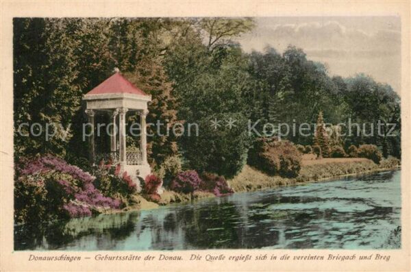 Donaueschingen Geburtsstätte der Donau Quelle Pavillon