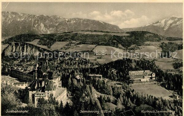 Semmering Niederoesterreich Südbahnhotel Kurhaus Alpenpanorama
