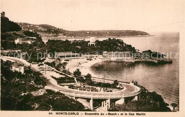 Monte-Carlo Ensemble du Beach et Cap Martin Côte d_
