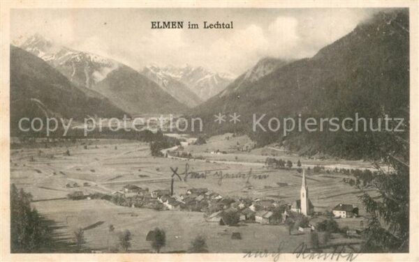 Elmen Tirol Panorama Lechtal Alpen