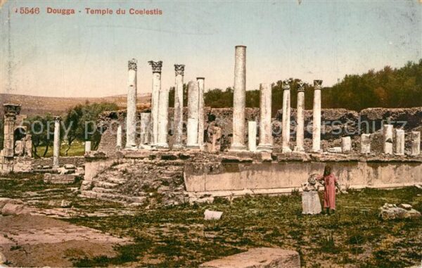 Dougga Temple du Coelestis Ruinen