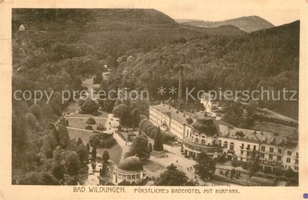 Bad Wildungen Fürstliches Badehotel mit Kurpark