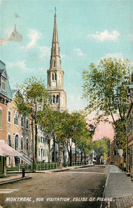Montreal Quebec Rue Visitation Eglise Saint Pierre