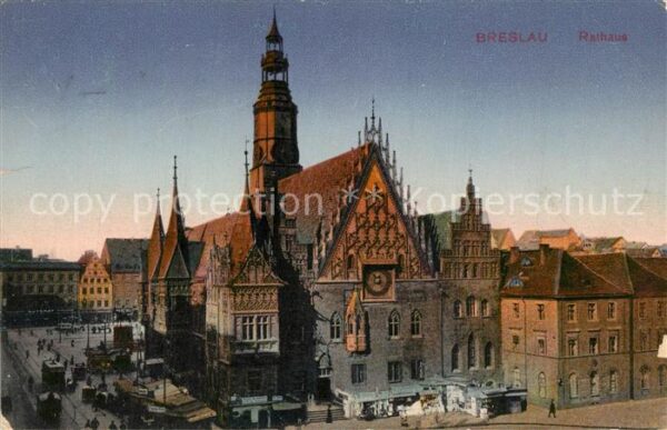 Breslau Niederschlesien Rathaus