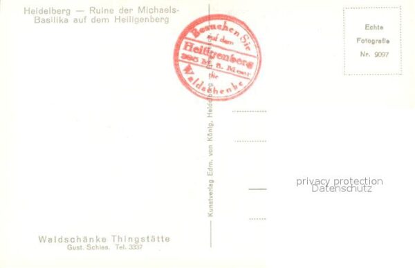 Heidelberg Neckar Ruine der Michaelsbasilika auf dem Heil – Bild 2