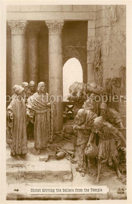 Verlag Noyer (AN Paris) Nr. 42 Christ driving the Sellers from the