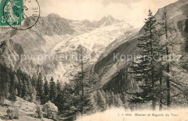 Gletscher Glacier Aiguille du Tour