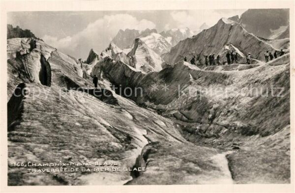 Gletscher Chamonix-Mont-Blanc Mer de Glace
