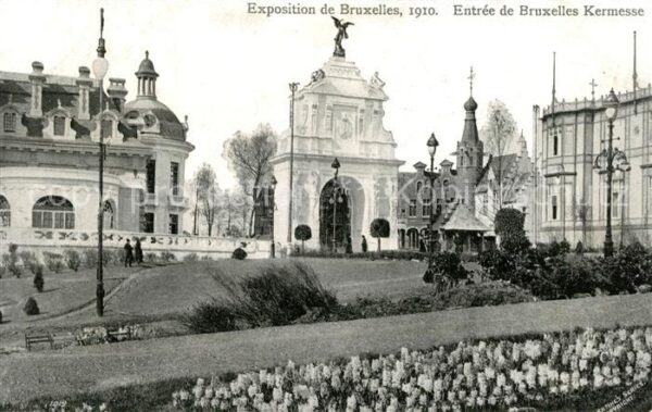 Exposition Universelle Bruxelles 1910 Entree de Bruxelles Kermesse