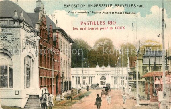 Exposition Universelle Bruxelles 1910 Pavillon Anvers Maison Rubens