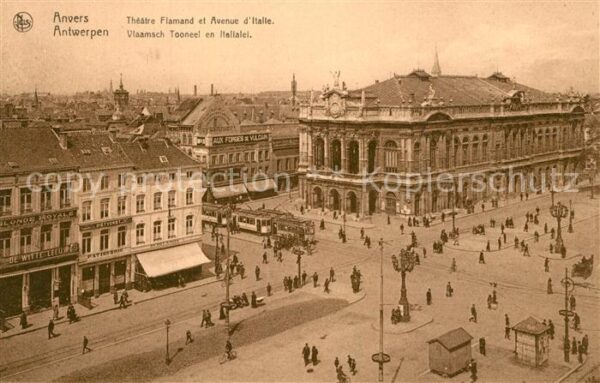 Strassenbahn Anvers Theatre Flamand Avenue d_Italie