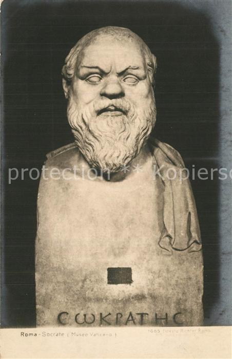 Skulpturen Socrate Roma Museo Vaticano