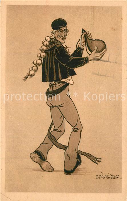 Kuenstlerkarte Jacques le Tanneur Soir de Fete
