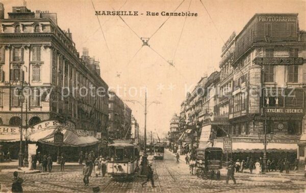 Strassenbahn Marseille Rue Cannebiere