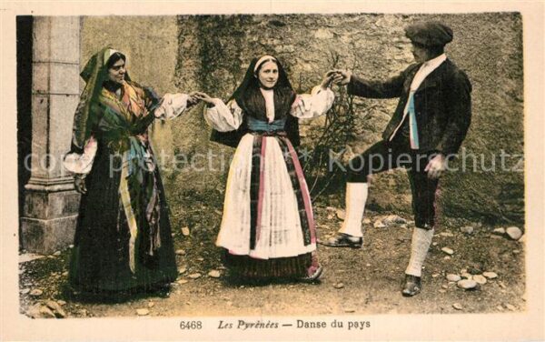 Tanz Taenzer Trachten Pyrenees Danse du Pays