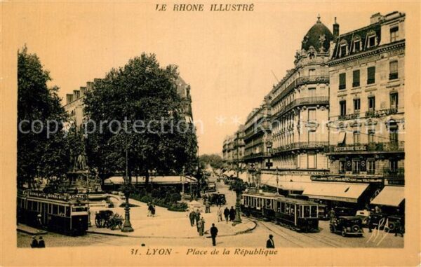 Strassenbahn Lyon Place de la Republique