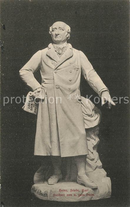 Skulpturen Heinrich Friedrich Karl Freiherr von un