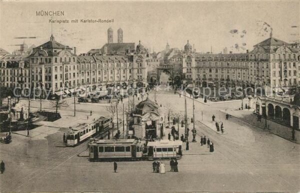 Strassenbahn M?nchen Karlsplatz Karlstor-Rondell