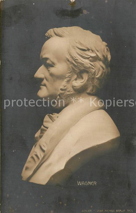 Skulpturen B?ste Richard Wagner