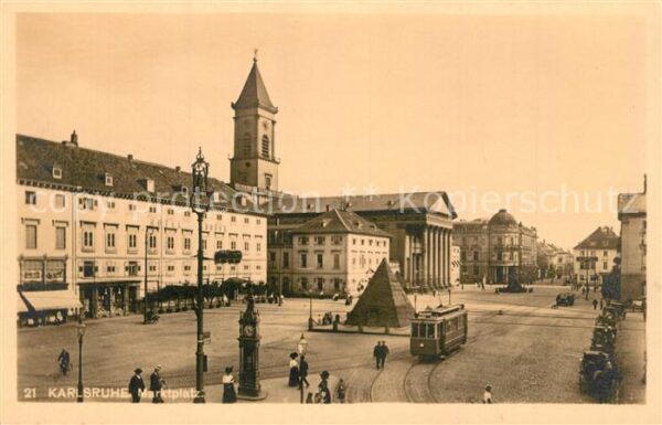 Strassenbahn Karlsruhe Marktplatz