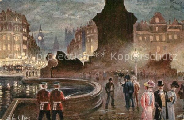 Verlag Tucks Oilette Nr. 7278 London Trafalgar Square Arthur C.