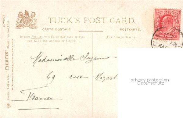 Verlag Tucks Oilette Nr. 7278 London Trafalgar Square Arthur C. – Bild 2