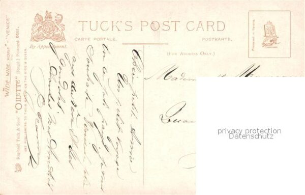 Verlag Tucks Oilette Nr. 6681 Venice Venezia – Bild 2