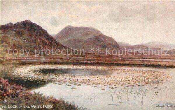 Verlag Tucks Oilette Nr. 7167 Loch of the White Fairy Walter Sev