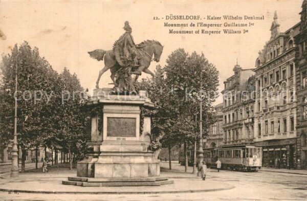 Strassenbahn D?sseldorf Kaiser-Wilhelm-Denkmal
