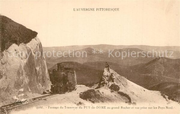 Lokomotive Tramway Puy-de-Dome Grand Rocher Auverg