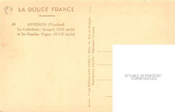 Kirchenorgel Cathedrale Avignon – Bild 2
