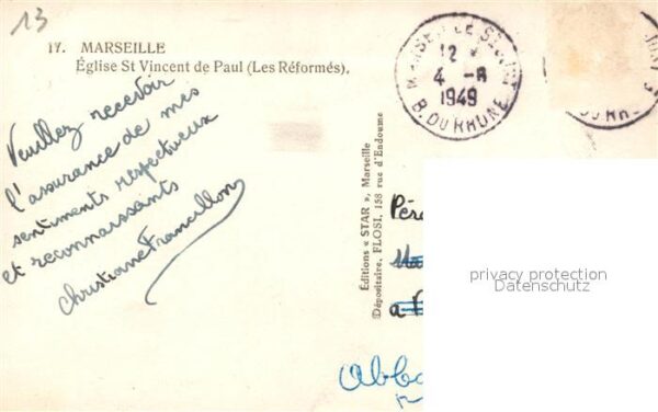 Strassenbahn Marseille Eglise St. Vincent de Paul – Bild 2