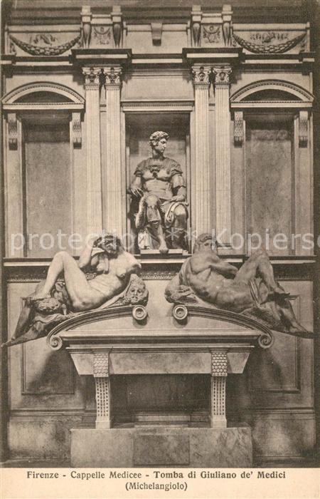 Skulpturen Michelangelo Cappelle Medicee Tomba di