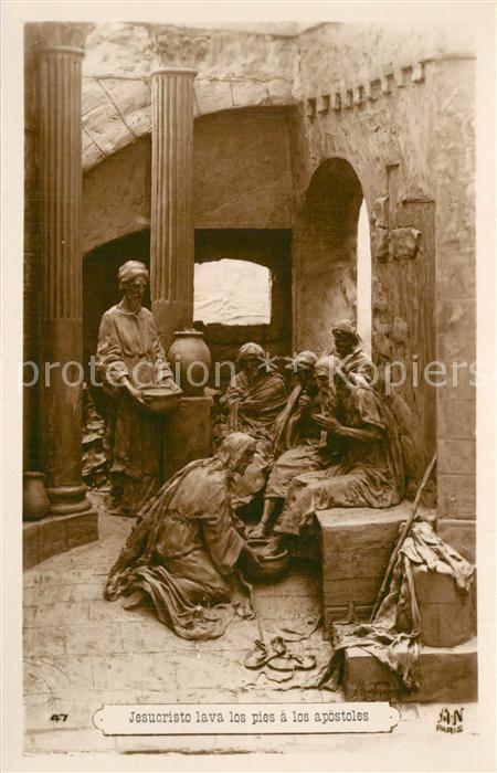 Verlag Noyer (AN Paris) Nr. 47 Jesucristo lavo los pies a los apost